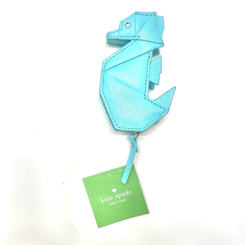 NWT Rare Kate Spade Breath Of Fresh Air Origami Seahorse Coin Purse - Picture 3 of 6